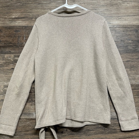 J. Jill Beige Sweater with Side Tie - Picture 2 of 4